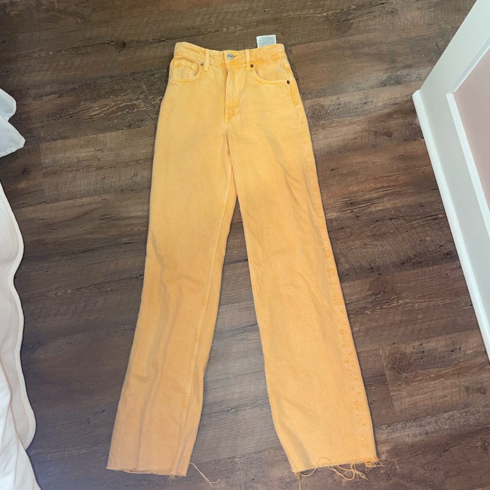 Orange Zara jeans